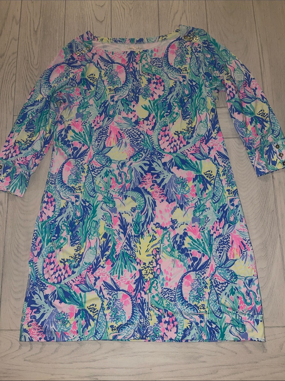 Lilly Pulitzer UPF 50 Sophie Shift Dress Mermaid Cove